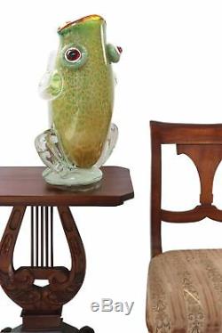 Vase style ancien grenouille style verre de murano multicolore 48cm