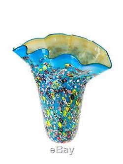 Vase style ancien style verre de Murano 42 cm 6 kg