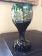 Verre Ancien Peint Main Antique Cristal Glass XIXth