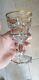 Verre Cristal De Baccarat Ancien Napoleon III A Pied A Facettes Medaillons Dore