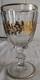Verre calice en cristal moul&eacute; ancien. Attribu&eacute; &agrave; la manufacture de Baccarat
