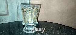 Verre gobelet ancien en Cristal Baccarat Charles X rare dorure H 12 cm XIX ème
