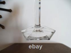 Verre vin rhin cristal doublé BACCARAT Malmaison coloré orange ancien 19 cm