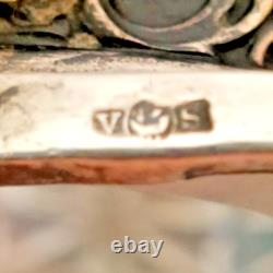 Victor Saglier Ancien Seau A Biscuits En Cristal Taille Diamant Et Metal Argente