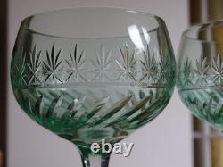 Villeroy Boch Cristal Tailler 2 Anciens Verres Vin Du Rhin Mod Treveris Ouraline