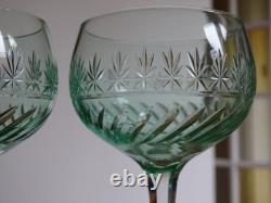 Villeroy Boch Cristal Tailler 2 Anciens Verres Vin Du Rhin Mod Treveris Ouraline