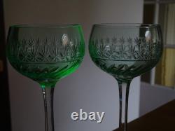 Villeroy Boch Cristal Tailler 2 Anciens Verres Vin Du Rhin Mod Treveris Ouraline