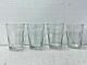Vintage Ancien Rare Unique Design 4 PC Cristal Transparent Thé/Café Verre Verres
