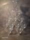 Vintage lot? 12 verres? En cristal cisel&eacute;, motif feuilles? Ancien