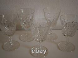 Vintage tres ancien lot de verres en cristal 28 pieces